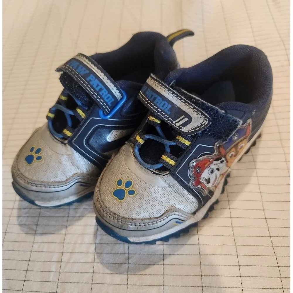 Toddler Boys‎ Size 7 Shoes Bundle Spiderman Baby Shark Paw Patrol Loafers